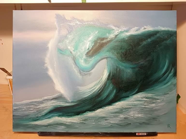 Original Seascape Painting by Valentyna Rybkina