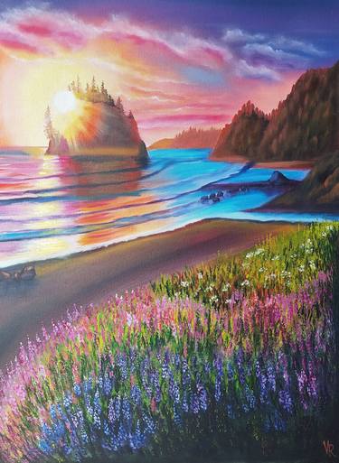 Original Fine Art Seascape Paintings by Valentyna Rybkina