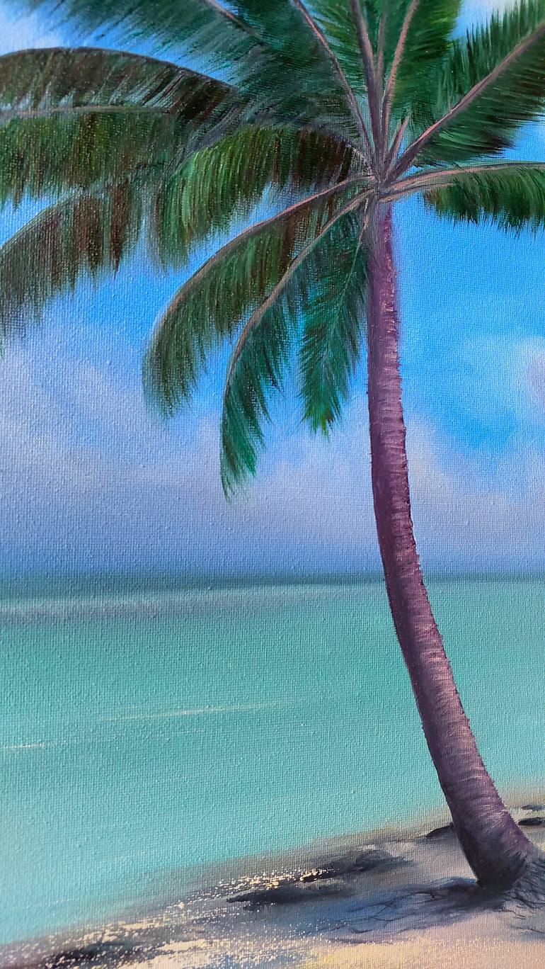 Original Abstract Seascape Painting by Valentyna Rybkina