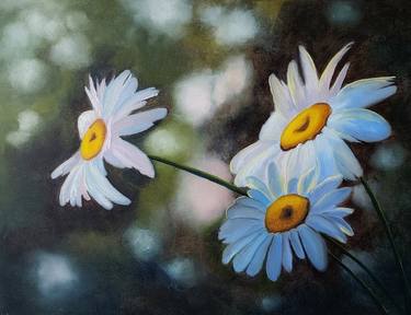 Original Fine Art Floral Paintings by Valentyna Rybkina