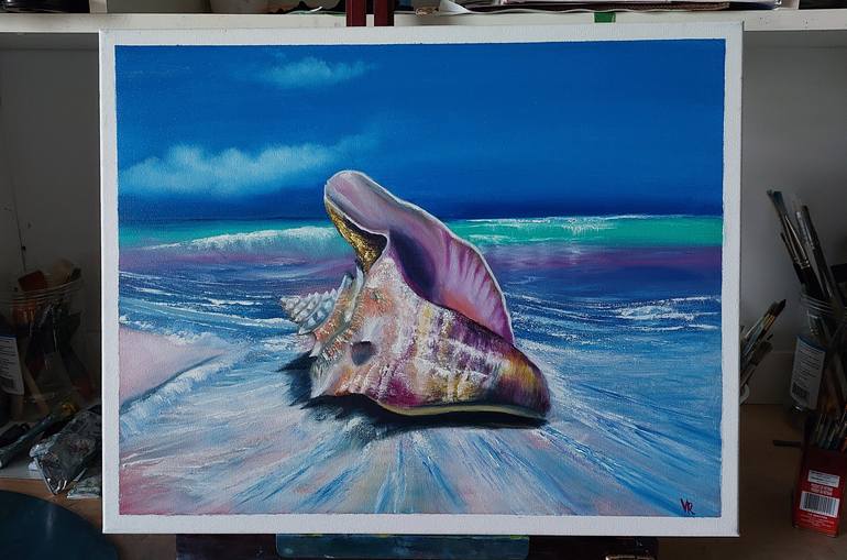 Original Realism Seascape Painting by Valentyna Rybkina
