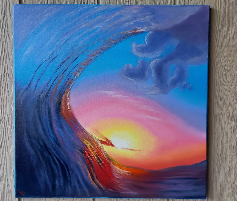 Original Seascape Painting by Valentyna Rybkina