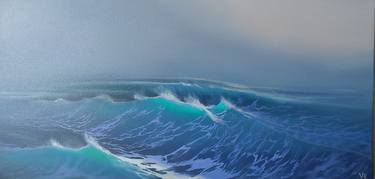 Print of Photorealism Seascape Paintings by Valentyna Rybkina