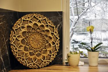 Wood Mandala Spiritual Wall Art thumb