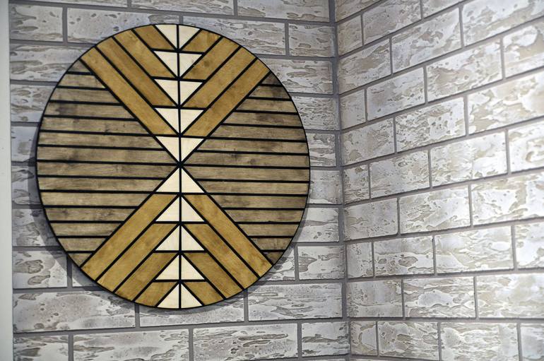 Minimalist Décor | Geometric Wood Wall Art | Living Room Wall Art - Print