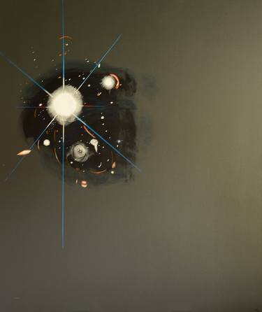 Original Abstract Outer Space Paintings by Carl Scholfield