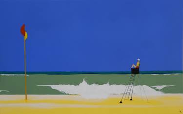 Original Contemporary Beach Paintings by Carl Scholfield