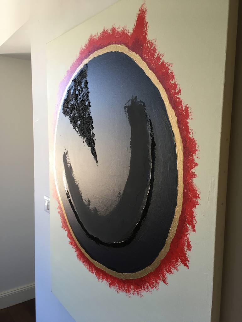 Original Abstract Expressionism Abstract Painting by Carl Scholfield