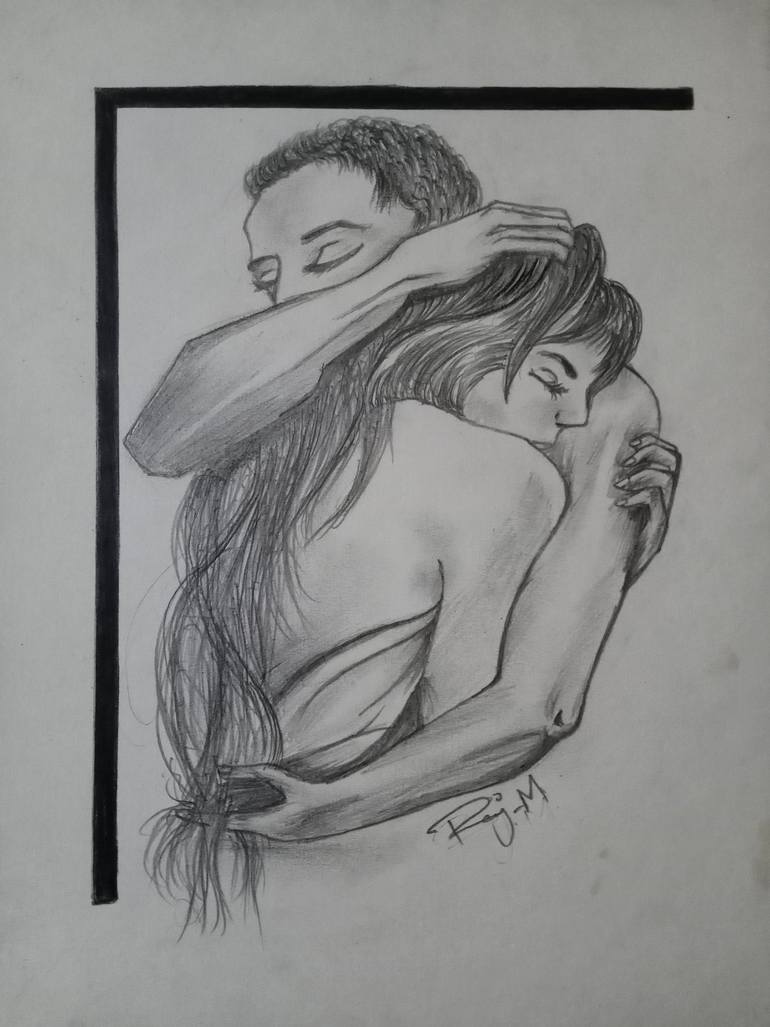 Print of Expressionism Love Drawings by Raj Maheshwari