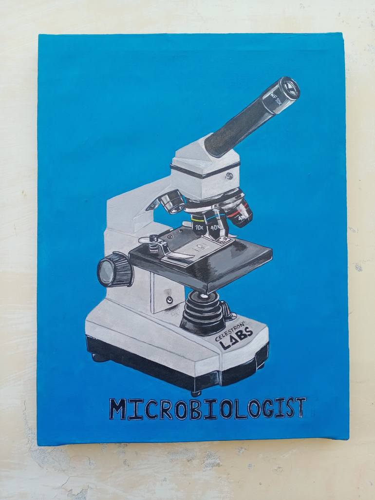 Original Fine Art Education Painting by Raj Maheshwari