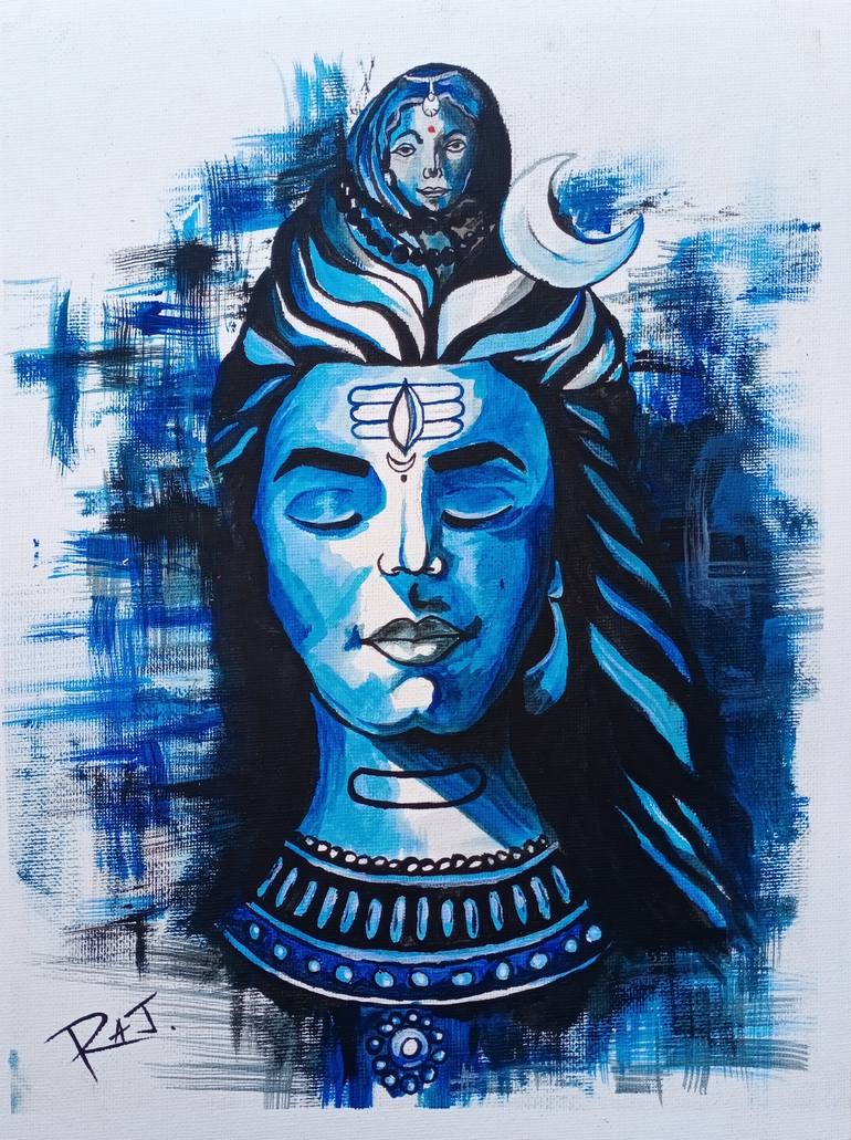 Lord Shiva Painting by raj maheshwari | Saatchi Art