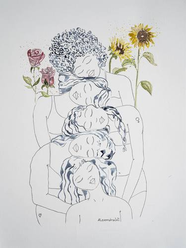 Print of Illustration Women Drawings by Alexandra Kittel-Völkl