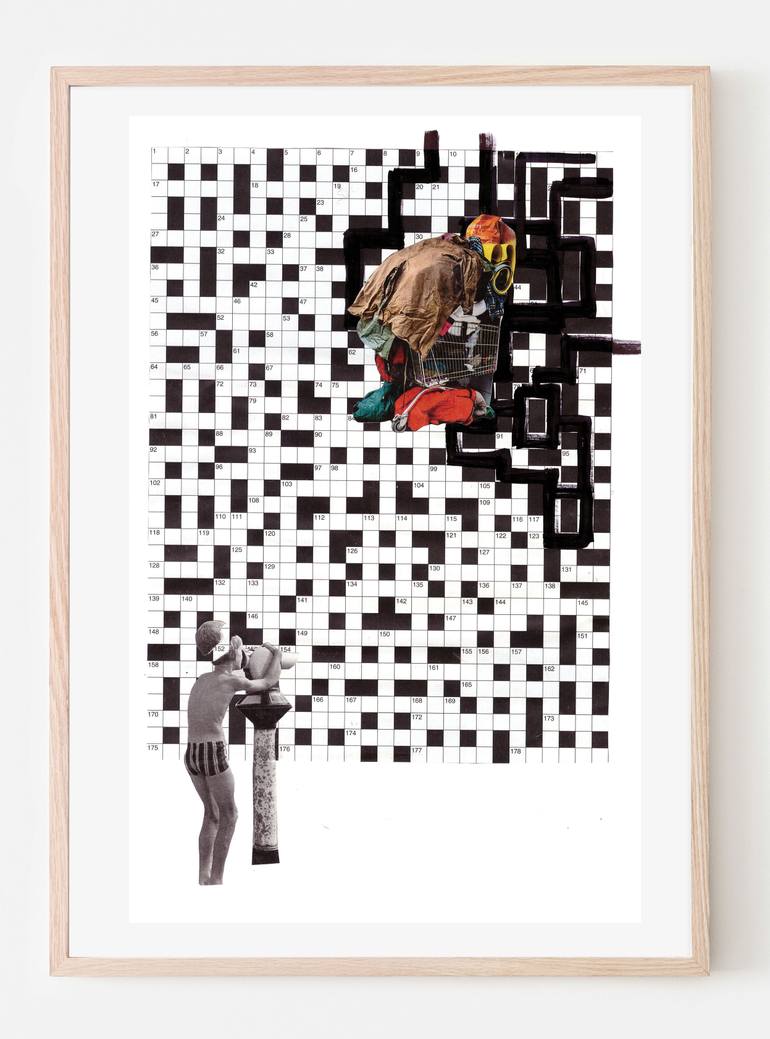 Original Conceptual Abstract Collage by Amaya Roman