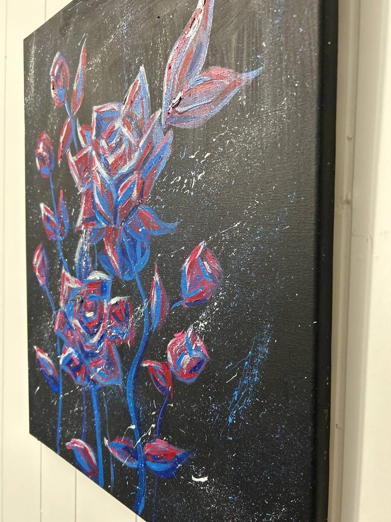 Original Art Deco Botanic Painting by Nicole Pazin