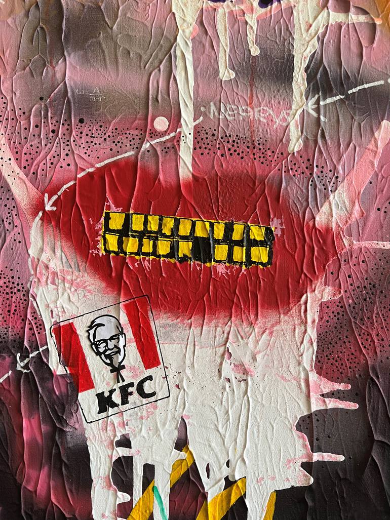 Original Abstract Pop Culture/Celebrity Painting by Ross Halfacree