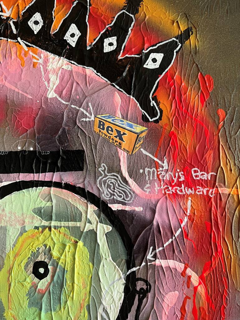 Original Abstract Pop Culture/Celebrity Painting by Ross Halfacree