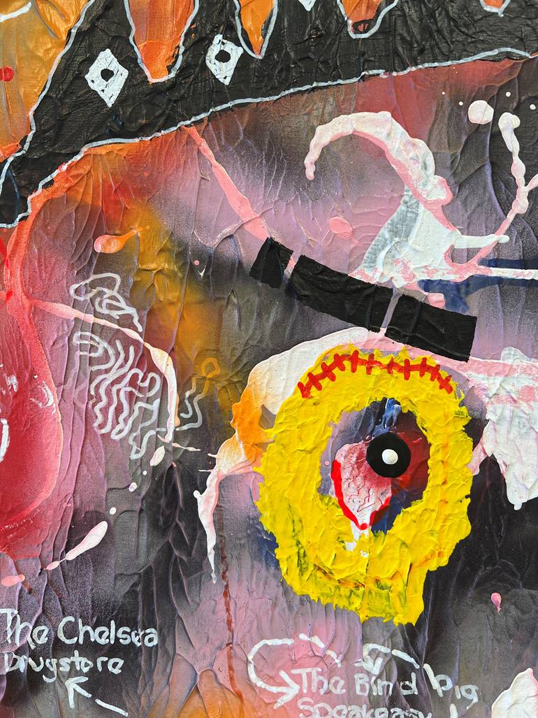 Original Abstract Pop Culture/Celebrity Painting by Ross Halfacree