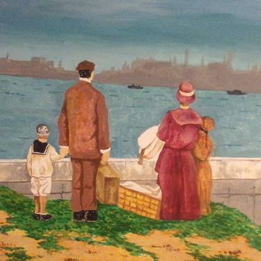 Original Impressionism Family Paintings by Andrew Sabori