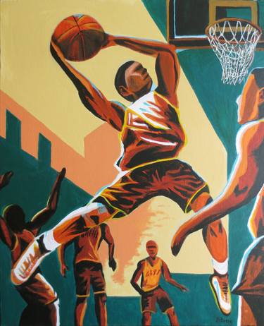 Original Illustration Sports Paintings by Jose Antonio Rivero