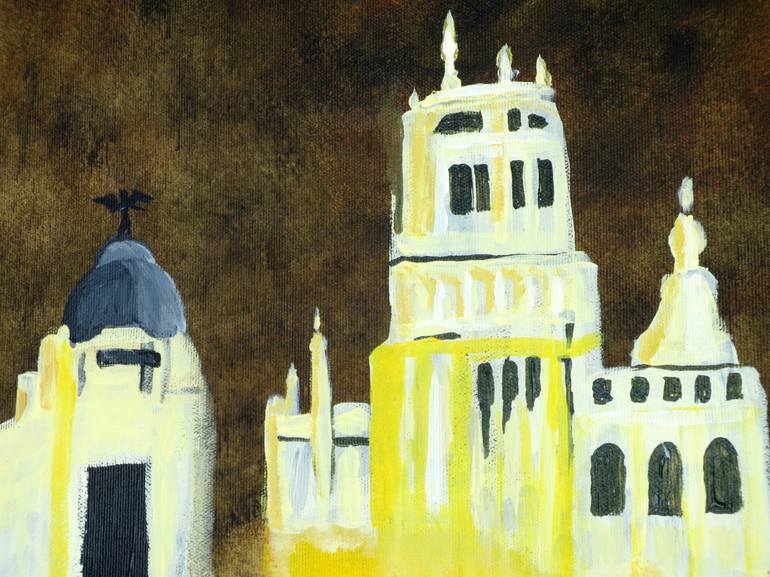 Original Architecture Painting by Jose Antonio Rivero