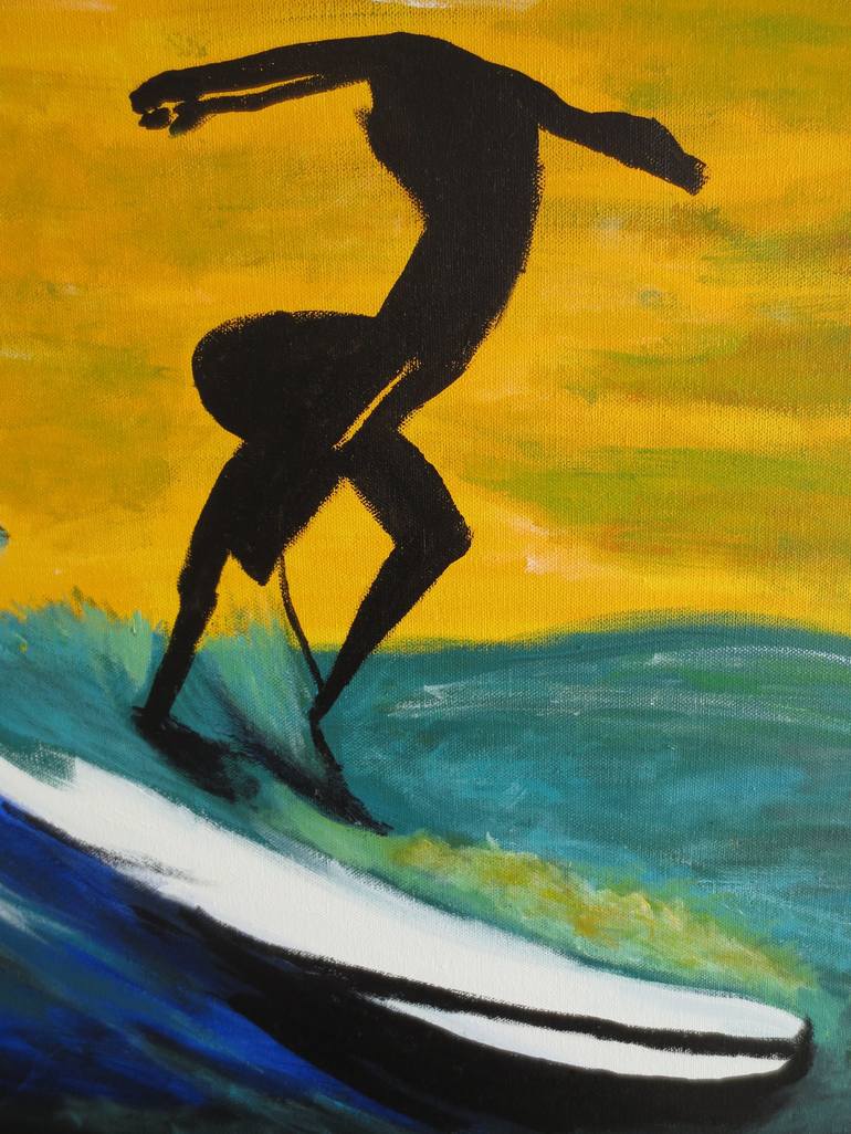 Original Abstract Sport Painting by Jose Antonio Rivero