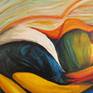 The hug Painting by Jose Antonio Rivero | Saatchi Art