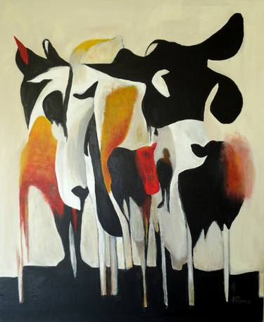 Original Abstract Animal Paintings by Jose Antonio Rivero