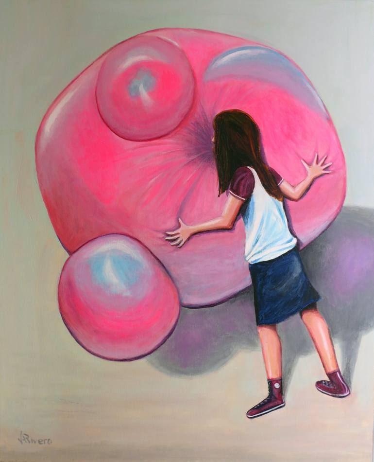 Bubble gum Painting by Jose Antonio Rivero | Saatchi Art