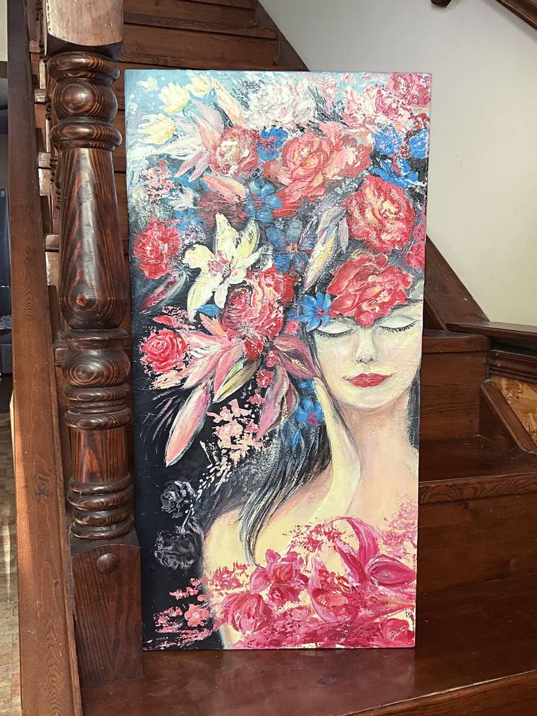 Floral newest dreams acrylic painting