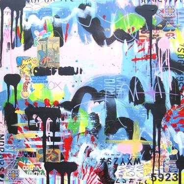 Original Graffiti Mixed Media by Lorette C Luzajic