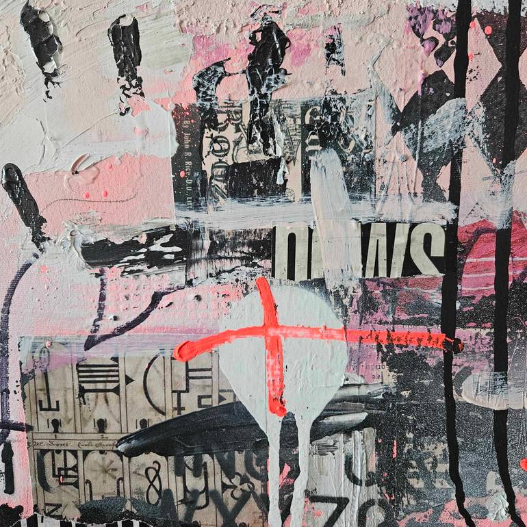 Original Abstract Expressionism Abstract Mixed Media by Lorette C Luzajic