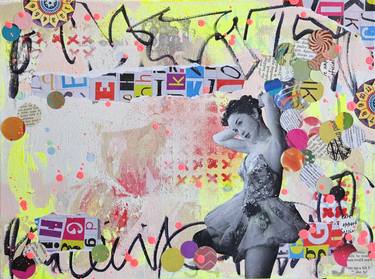 Original Pop Art Performing Arts Mixed Media by Lorette C Luzajic