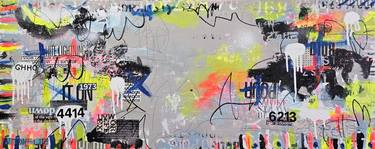 Original Abstract Expressionism Abstract Mixed Media by Lorette C Luzajic