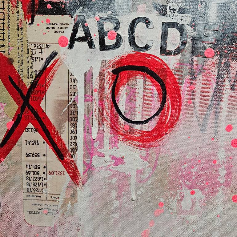 Original Abstract Expressionism Abstract Mixed Media by Lorette C Luzajic