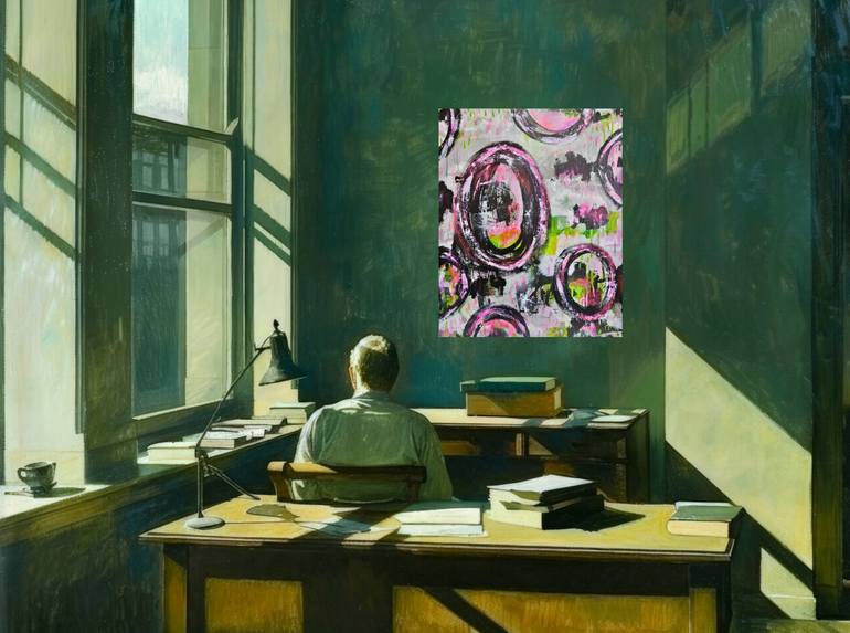 Original Abstract Expressionism Abstract Painting by Lorette C Luzajic