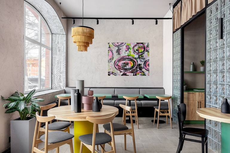 Original Abstract Expressionism Abstract Painting by Lorette C Luzajic