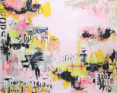 Original Abstract Expressionism Abstract Mixed Media by Lorette C Luzajic