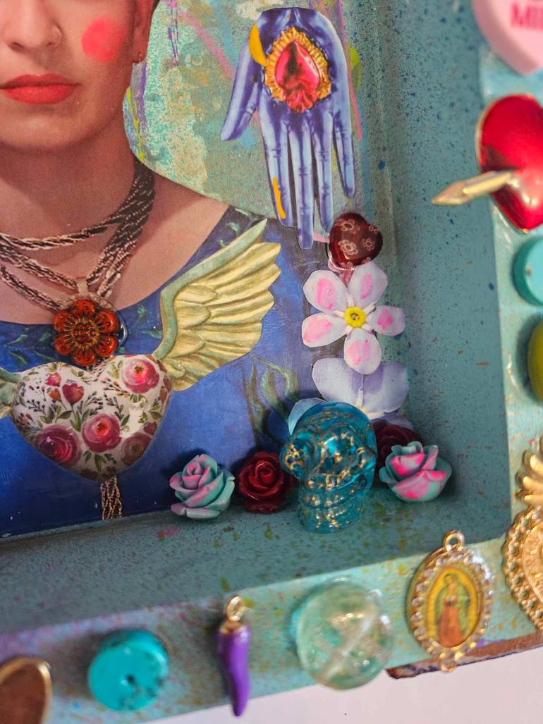 Original Art Nouveau Women Mixed Media by Lorette C Luzajic