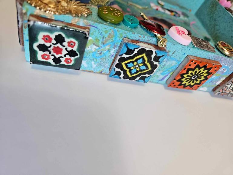 Original Art Nouveau Women Mixed Media by Lorette C Luzajic