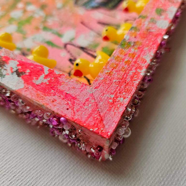 Original Art Nouveau Religion Mixed Media by Lorette C Luzajic