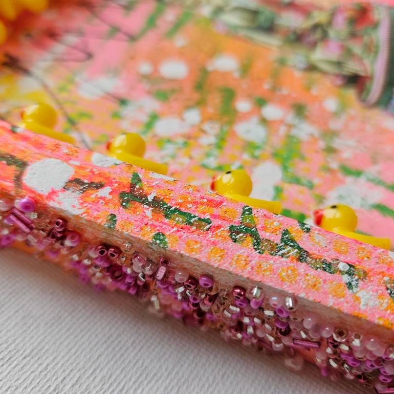 Original Art Nouveau Religion Mixed Media by Lorette C Luzajic