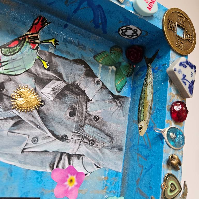 Original Art Nouveau Music Mixed Media by Lorette C Luzajic