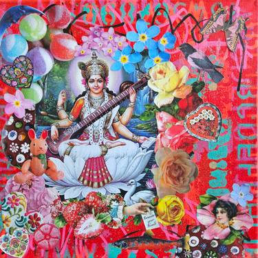 Original Rococo Love Mixed Media by Lorette C Luzajic