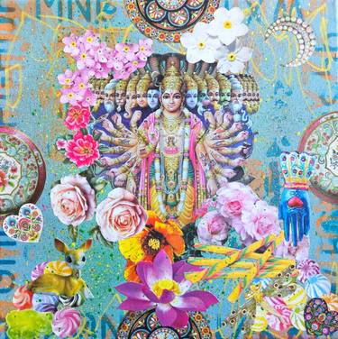 Original Rococo Love Mixed Media by Lorette C Luzajic