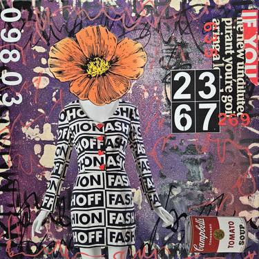 Original Street Art Fashion Mixed Media by Lorette C Luzajic