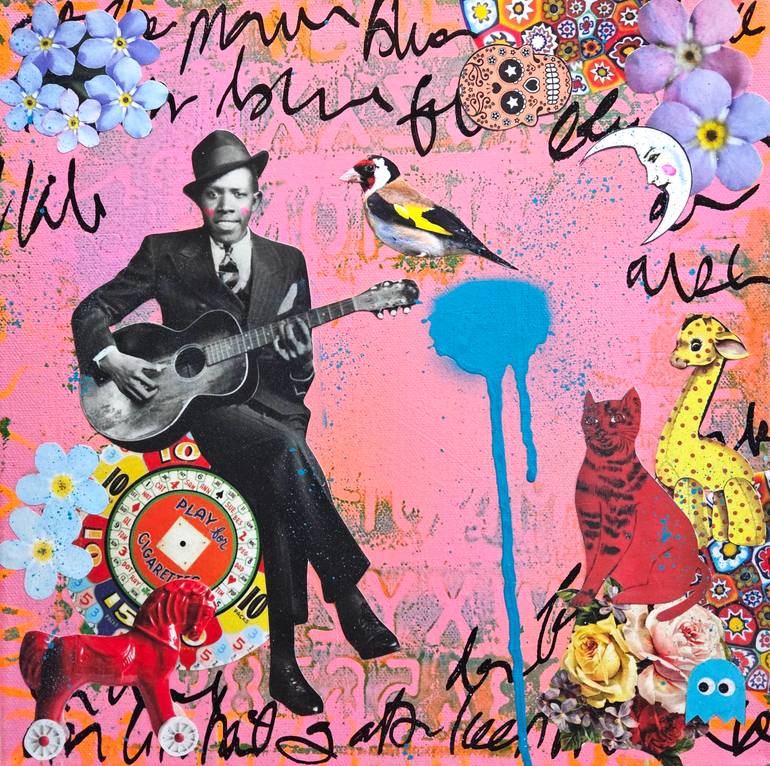 Original Pop Art Music Mixed Media Art For Sale | Saatchi Art