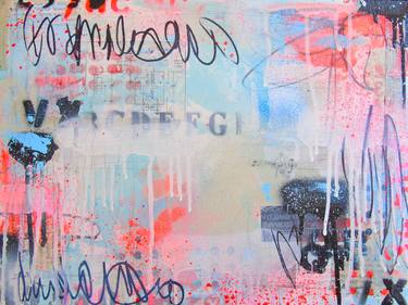 Original Expressionism Abstract Collage by Lorette C Luzajic