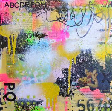 Print of Abstract Love Collage by Lorette C Luzajic