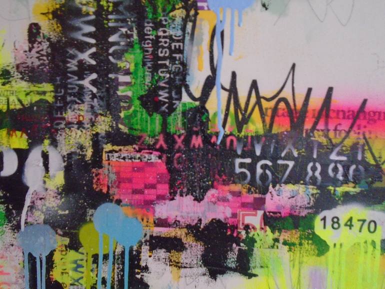 Original Abstract Pop Culture/Celebrity Painting by Lorette C Luzajic