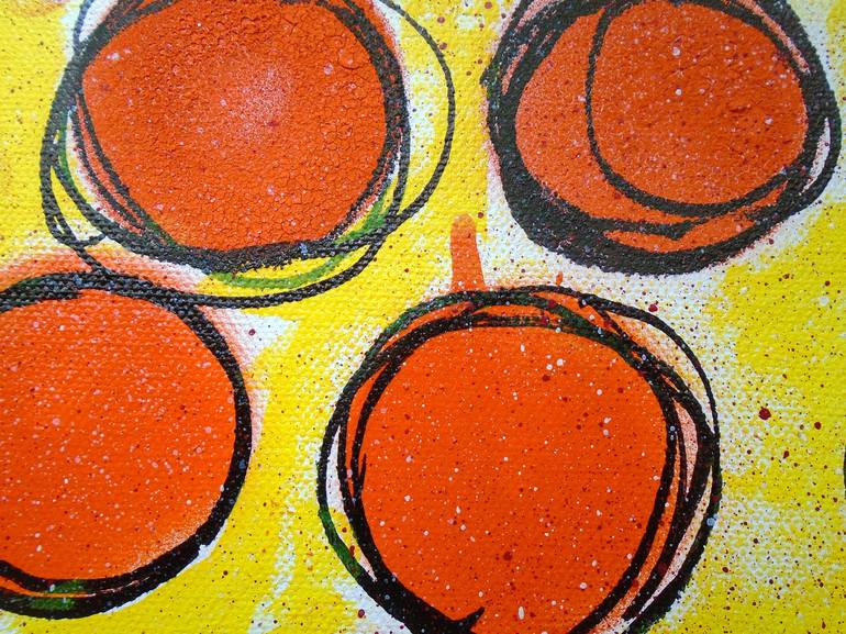 Original Pop Art Food Painting by Lorette C Luzajic